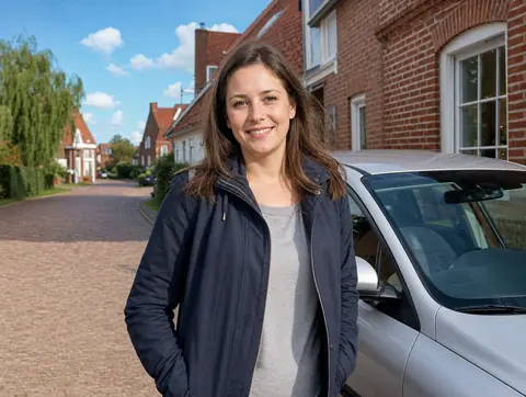 Verkäufer aus Limbach-Oberfrohna mit dem verkauften Fahrzeug