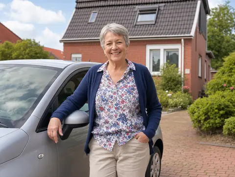 Verkäufer aus Zwönitz mit dem verkauften Fahrzeug